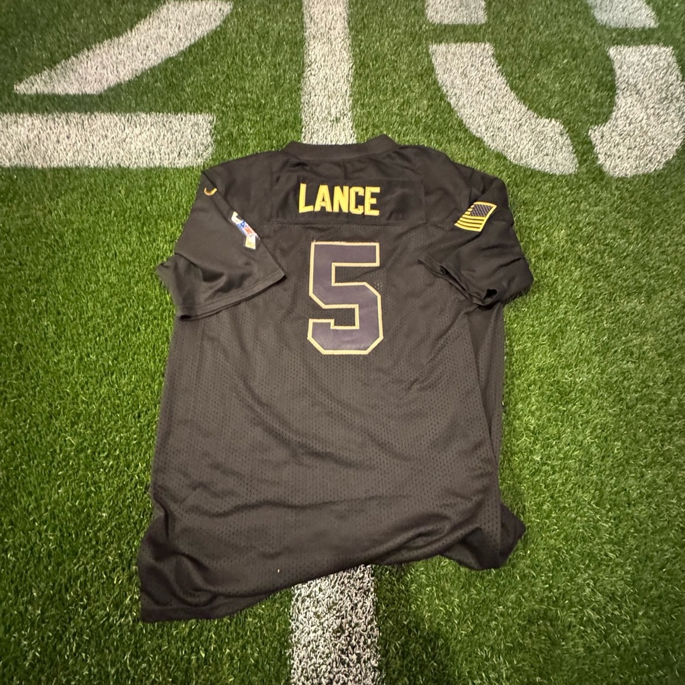 49ers Trey Lance salute to service jersey’s